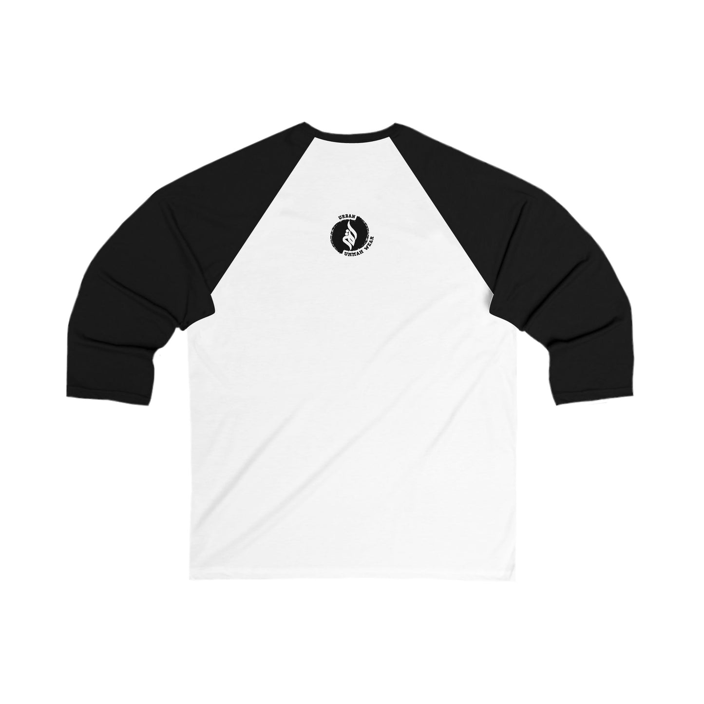 Unisex 3/4 Sleeve Baseball Tee - "No War" Protest Shirt Muslim Clothing