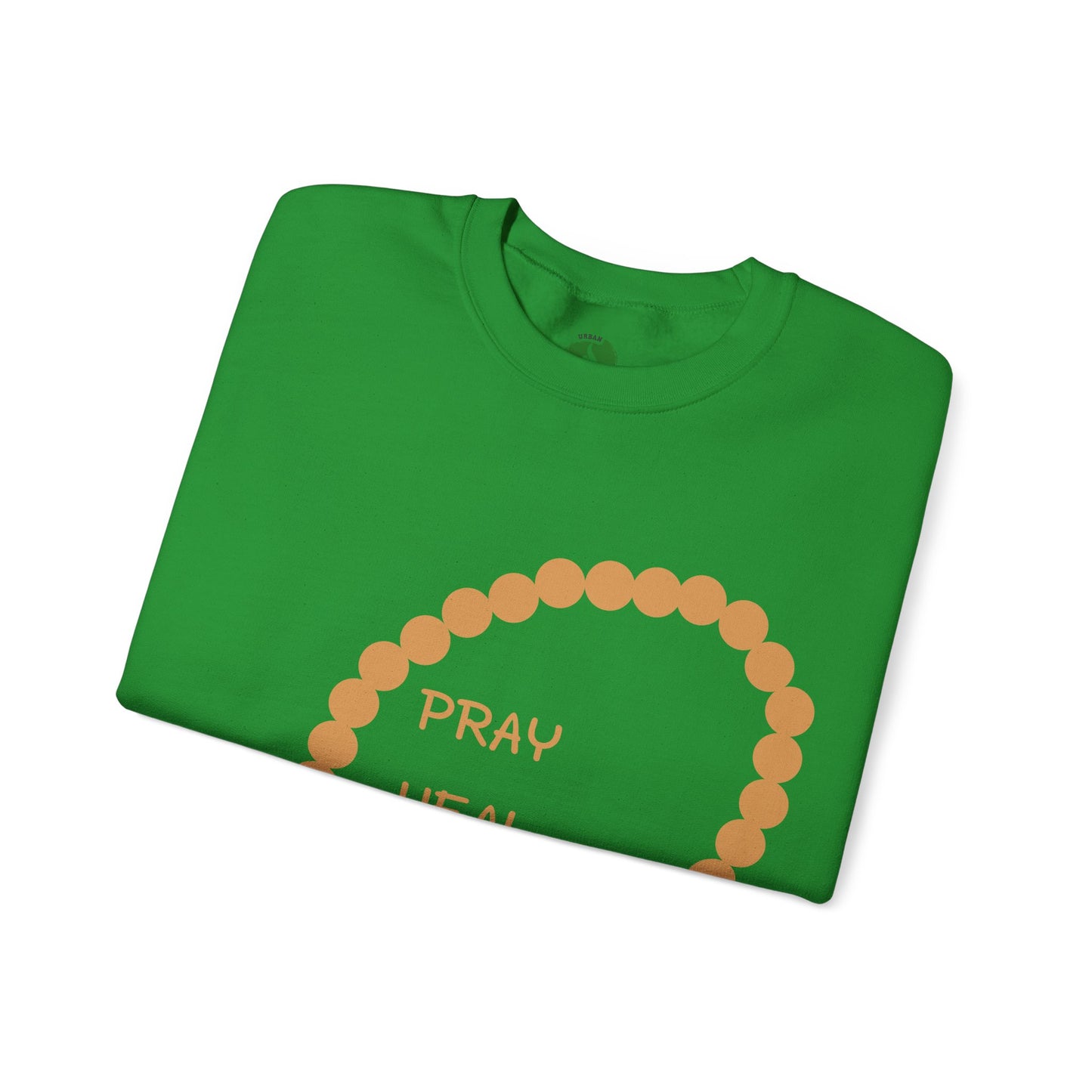 Pray Heal Repeat Crewneck Sweatshirt for Mindfulness and Healing