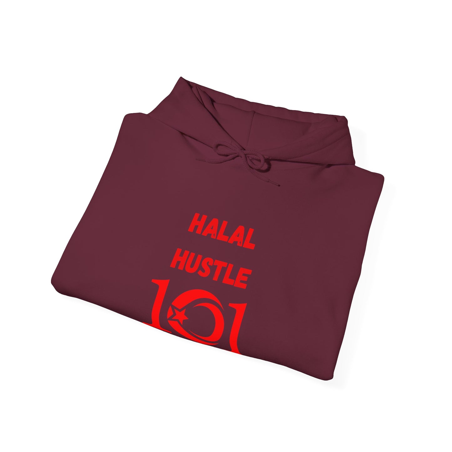 Halal Hustle 101 Unisex Hoodie - Motivational Streetwear for Everyday Inspiration Muslim Gym Clothing Hoodie