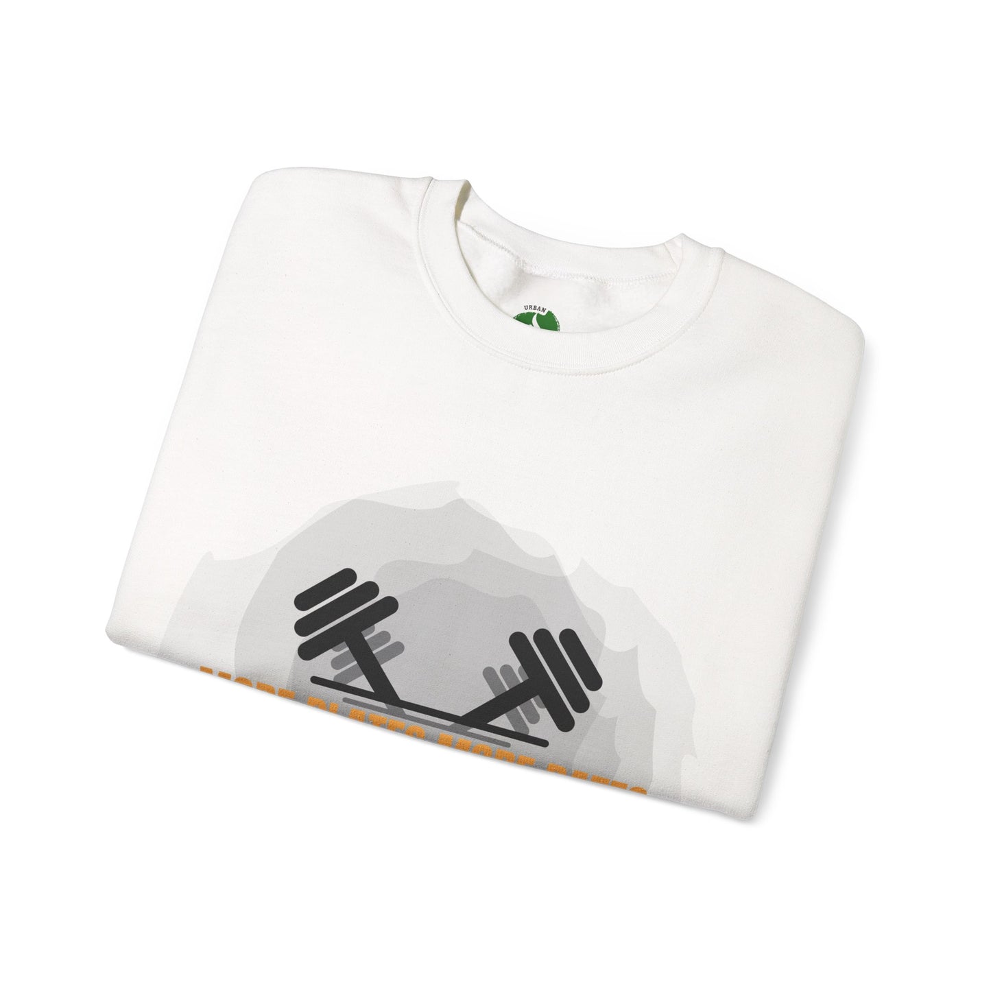 Fitness Motivational Crewneck Sweatshirt - "More Plates More Dates"