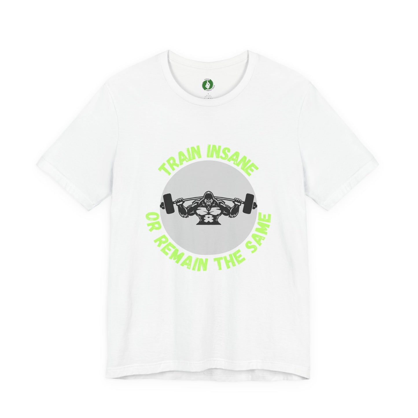 Motivational Fitness Tee - 'Train Insane or Remain the Same' Unisex Jersey Short Sleeve