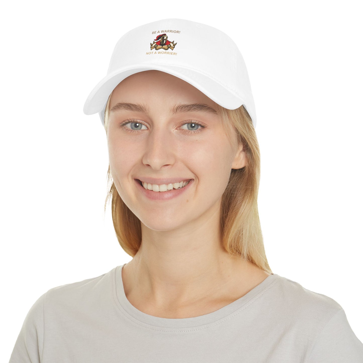 Inspirational Warrior Baseball Cap - Be a Warrior, Not a Worrier Humour Joke Cap