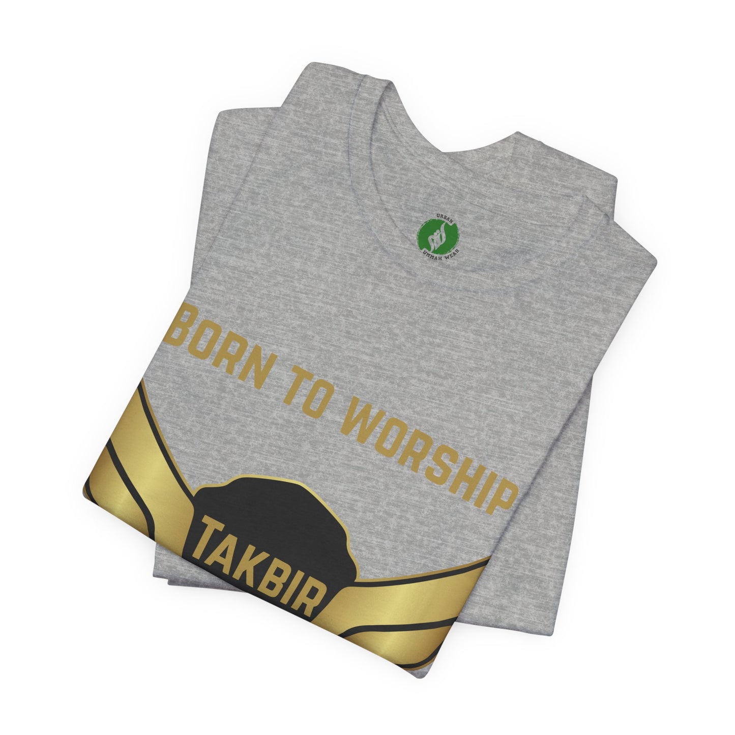 Inspirational Unisex Short Sleeve Tee - 'Born to Worship'