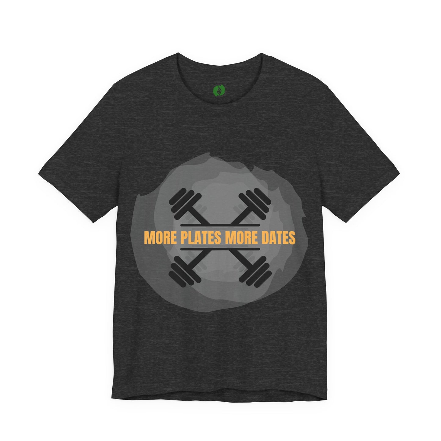 Fitness Motivational Tee - 'More Plates More Dates' Unisex Jersey Short Sleeve Shirt