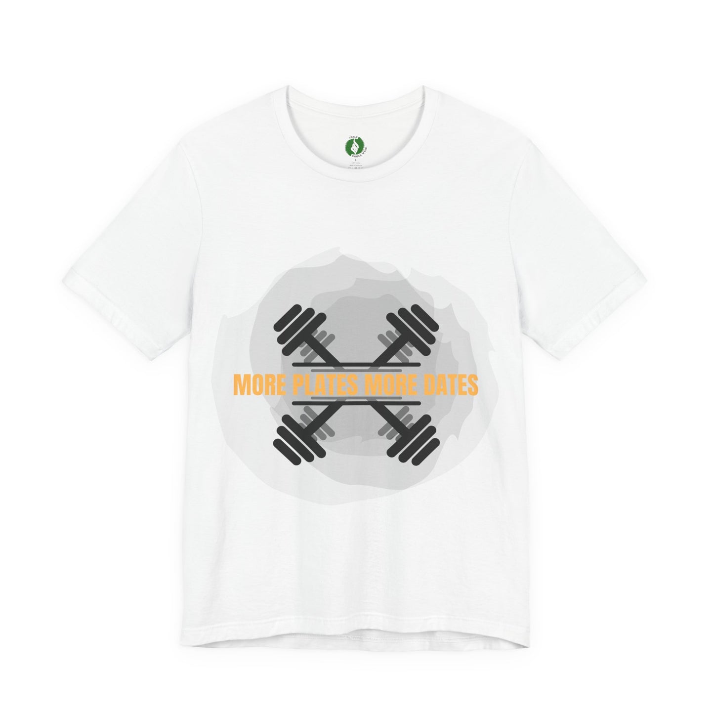 Fitness Motivational Tee - 'More Plates More Dates' Unisex Jersey Short Sleeve Shirt