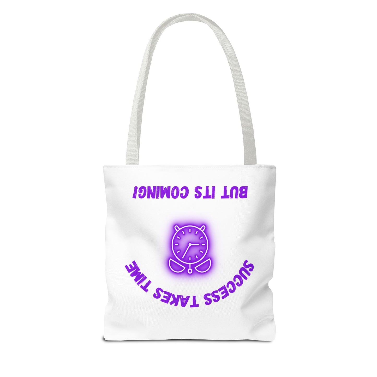 Motivational Accessories Tote Bag - ‘Success Takes Time, But It’s Coming!’