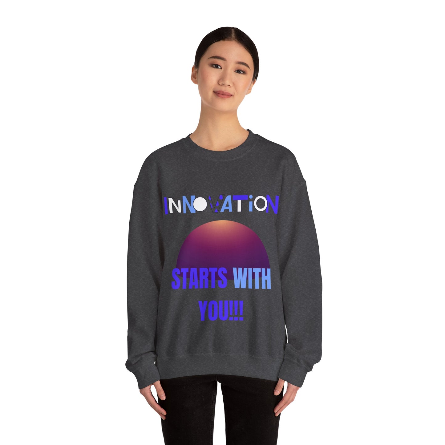 Innovation Starts With You Unisex Crewneck Sweatshirt Gym Clothing Sweat Shirt