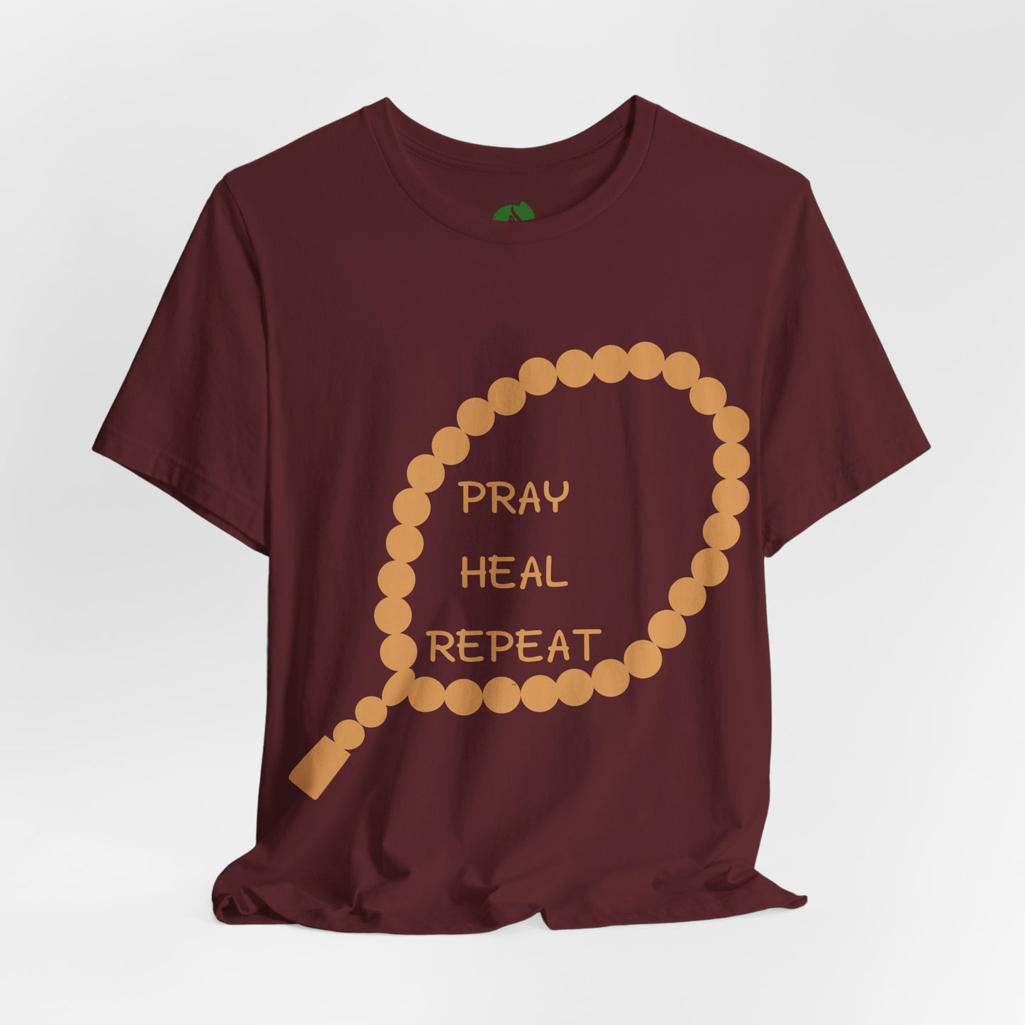 Pray Heal Repeat Unisex Jersey Tee - Inspirational Spiritual Shirt