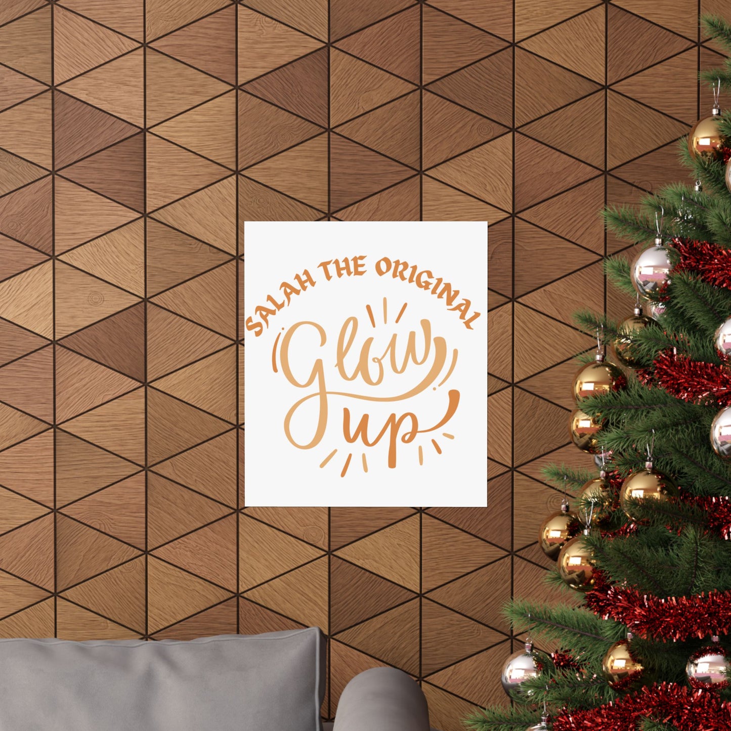 Inspirational Matte Vertical Poster - "Salah the Original Glow Up" Islamic Artwork Poster