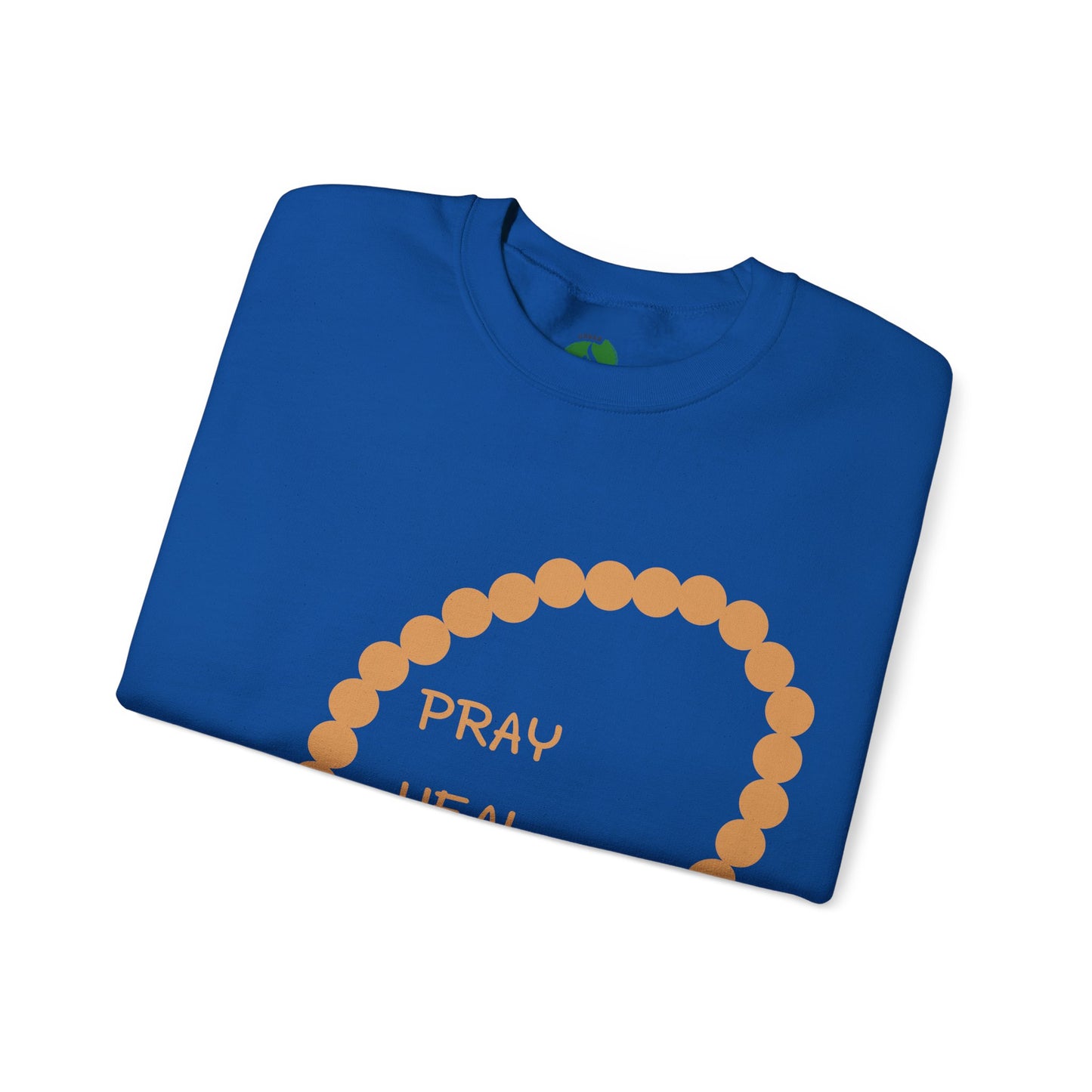 Pray Heal Repeat Crewneck Sweatshirt for Mindfulness and Healing