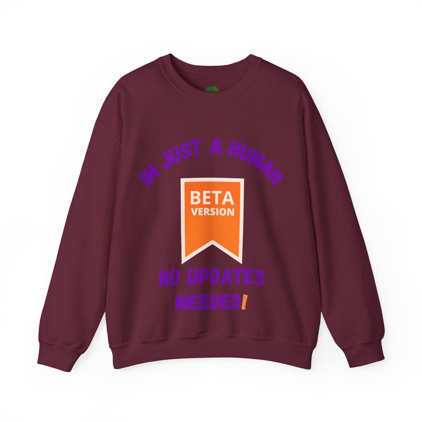 Unisex Crewneck Sweatshirt - 'Beta Version: I'm Just a Human'