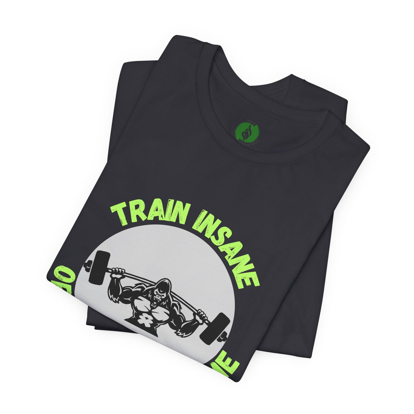 Motivational Fitness Tee - 'Train Insane or Remain the Same' Unisex Jersey Short Sleeve
