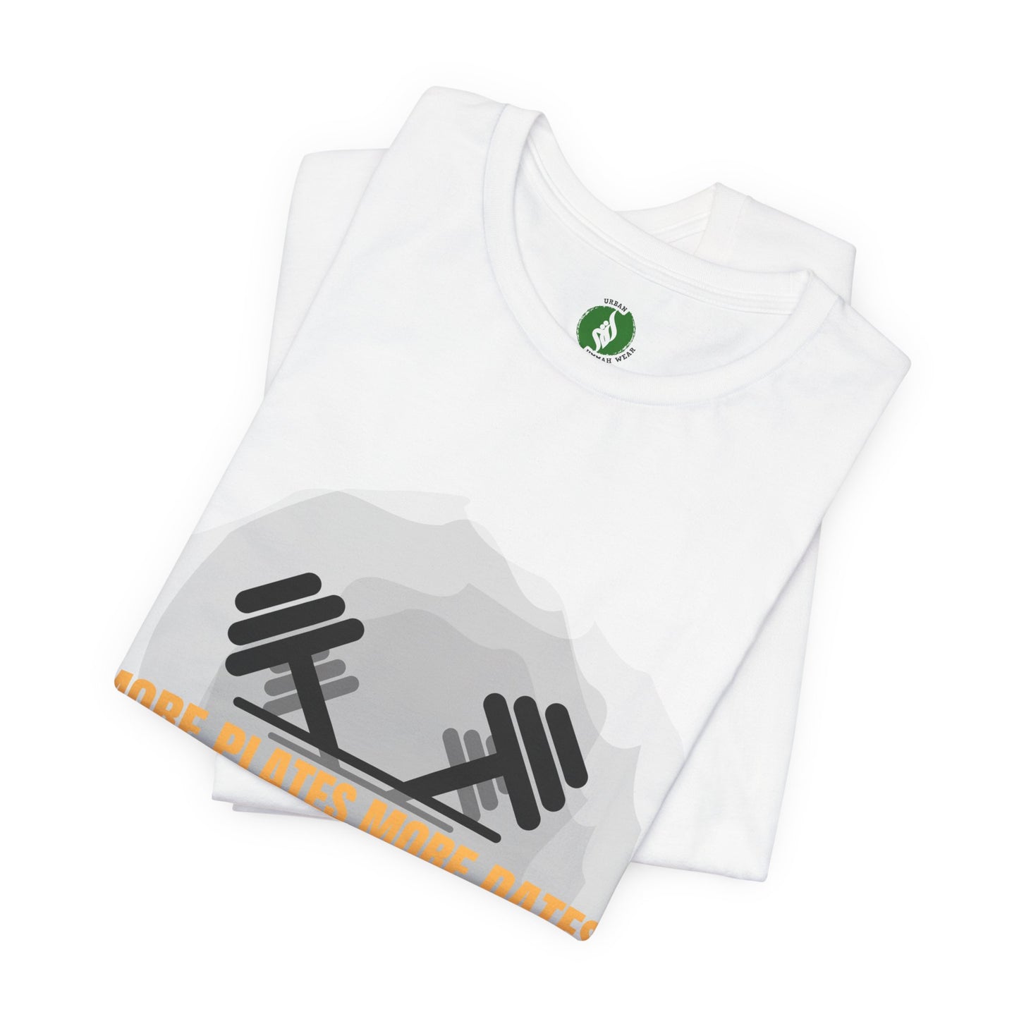 Fitness Motivational Tee - 'More Plates More Dates' Unisex Jersey Short Sleeve Shirt