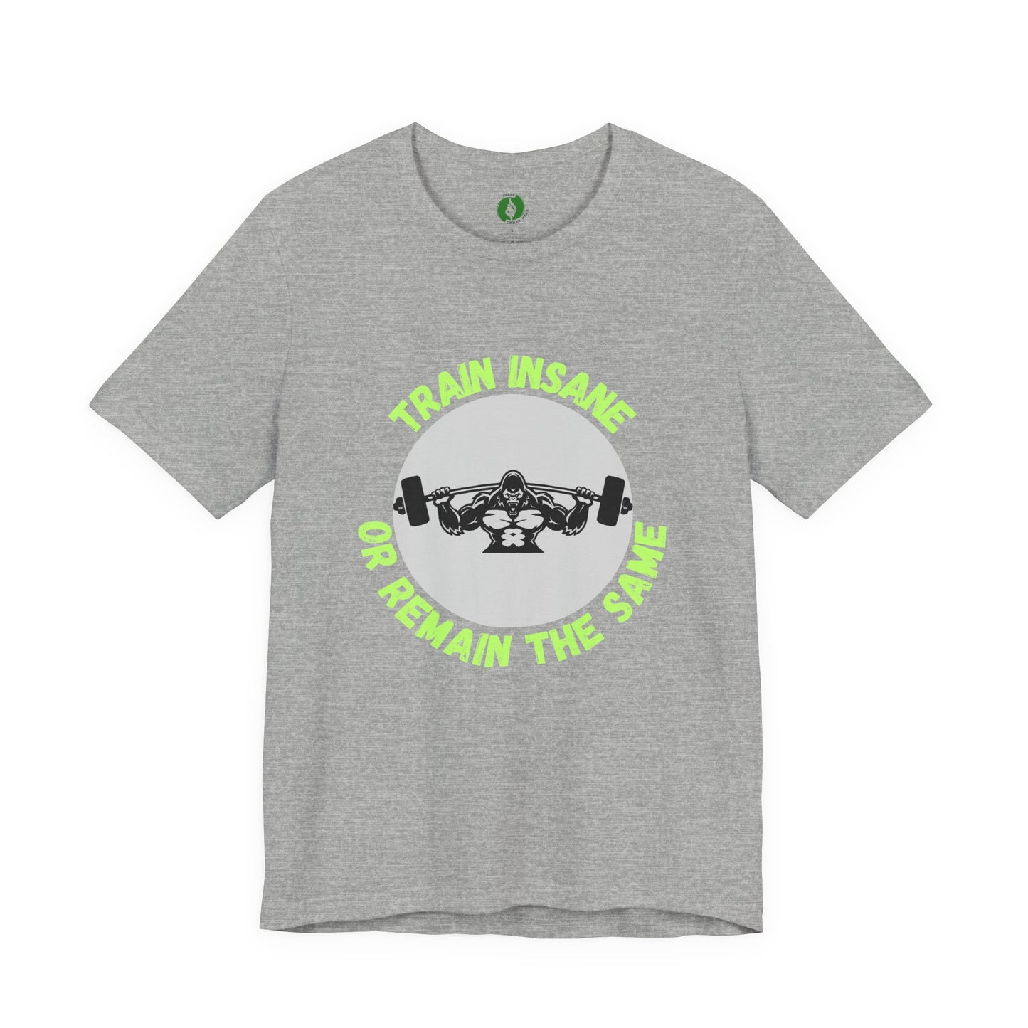 Motivational Fitness Tee - 'Train Insane or Remain the Same' Unisex Jersey Short Sleeve