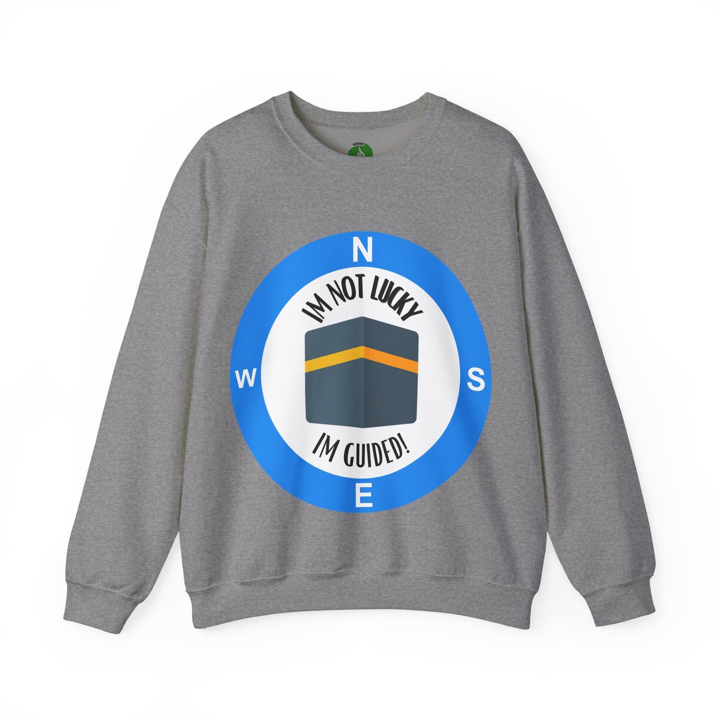 I'm Not Lucky, I'm Guided! Unisex Crewneck Sweatshirt Halal Fashion Sweat Shirt