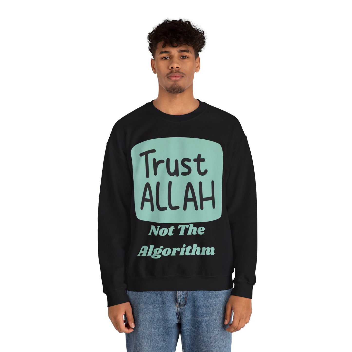 Trust Allah Crewneck Sweatshirt - Unisex Heavy Blend™ Islamic Fashion Sweat Shirt