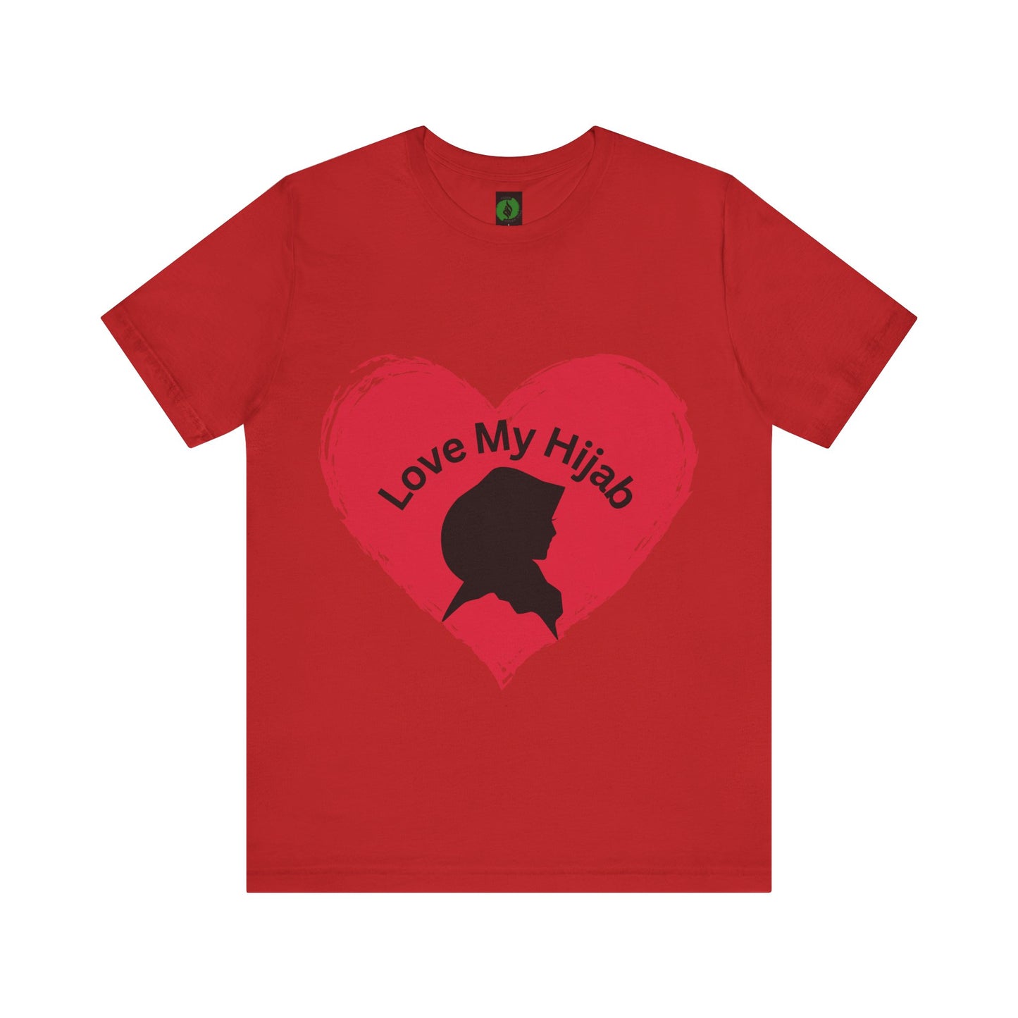 Love My Hijab Unisex Tee - Heart Design, Perfect for Everyday Wear Islamic Women Clothing