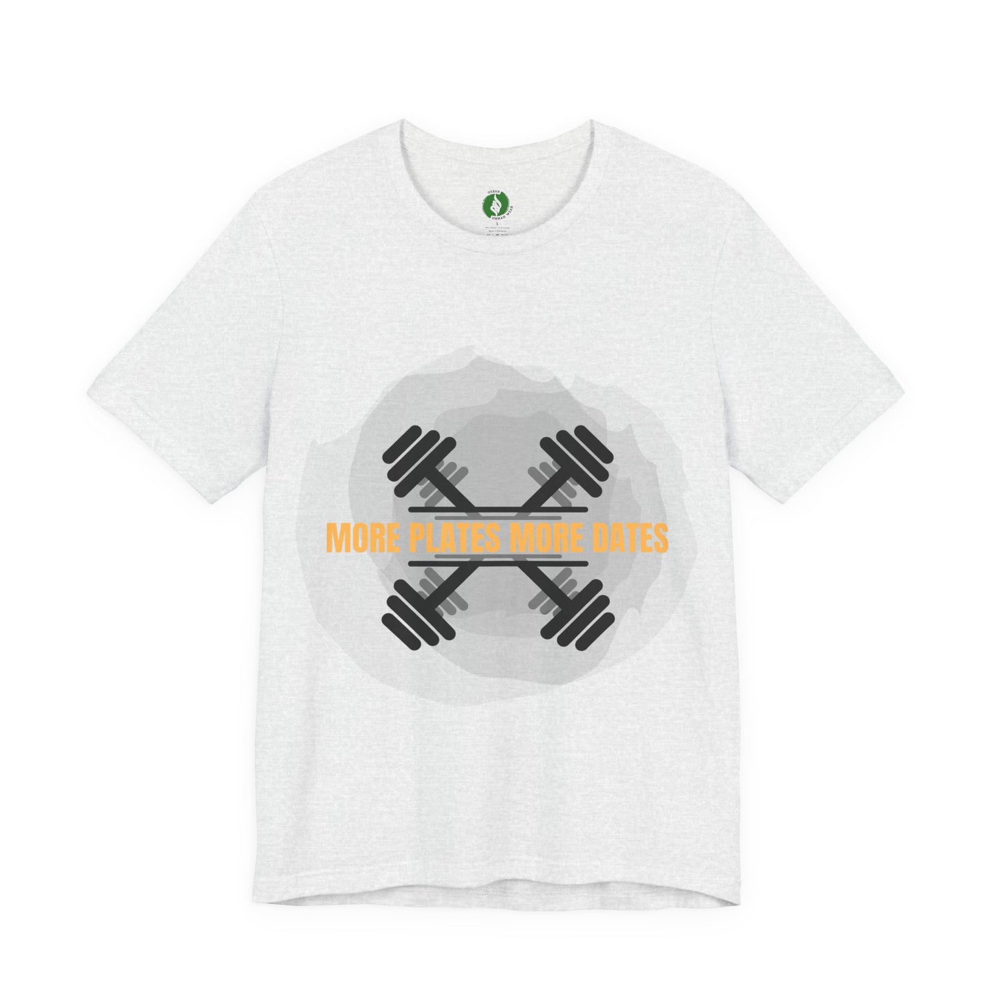 Fitness Motivational Tee - 'More Plates More Dates' Unisex Jersey Short Sleeve Shirt