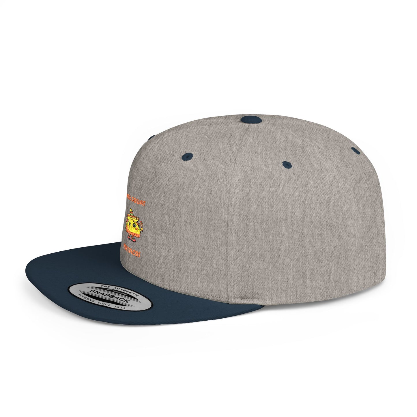 Funny Gym Snapback Hat - 'Will Squat for Tacos' Humour Joke Gym Cap