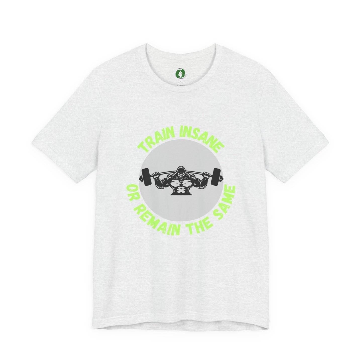 Motivational Fitness Tee - 'Train Insane or Remain the Same' Unisex Jersey Short Sleeve