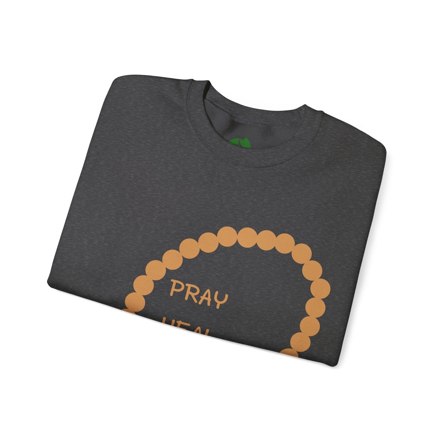 Pray Heal Repeat Crewneck Sweatshirt for Mindfulness and Healing