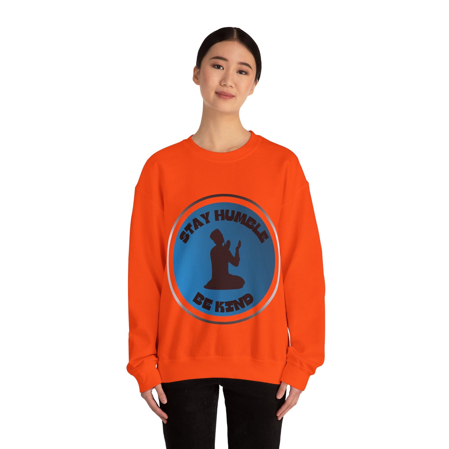 Stay Humble Be Kind Crewneck Sweatshirt - Unisex Inspirational Apparel Muslim Street Clothing