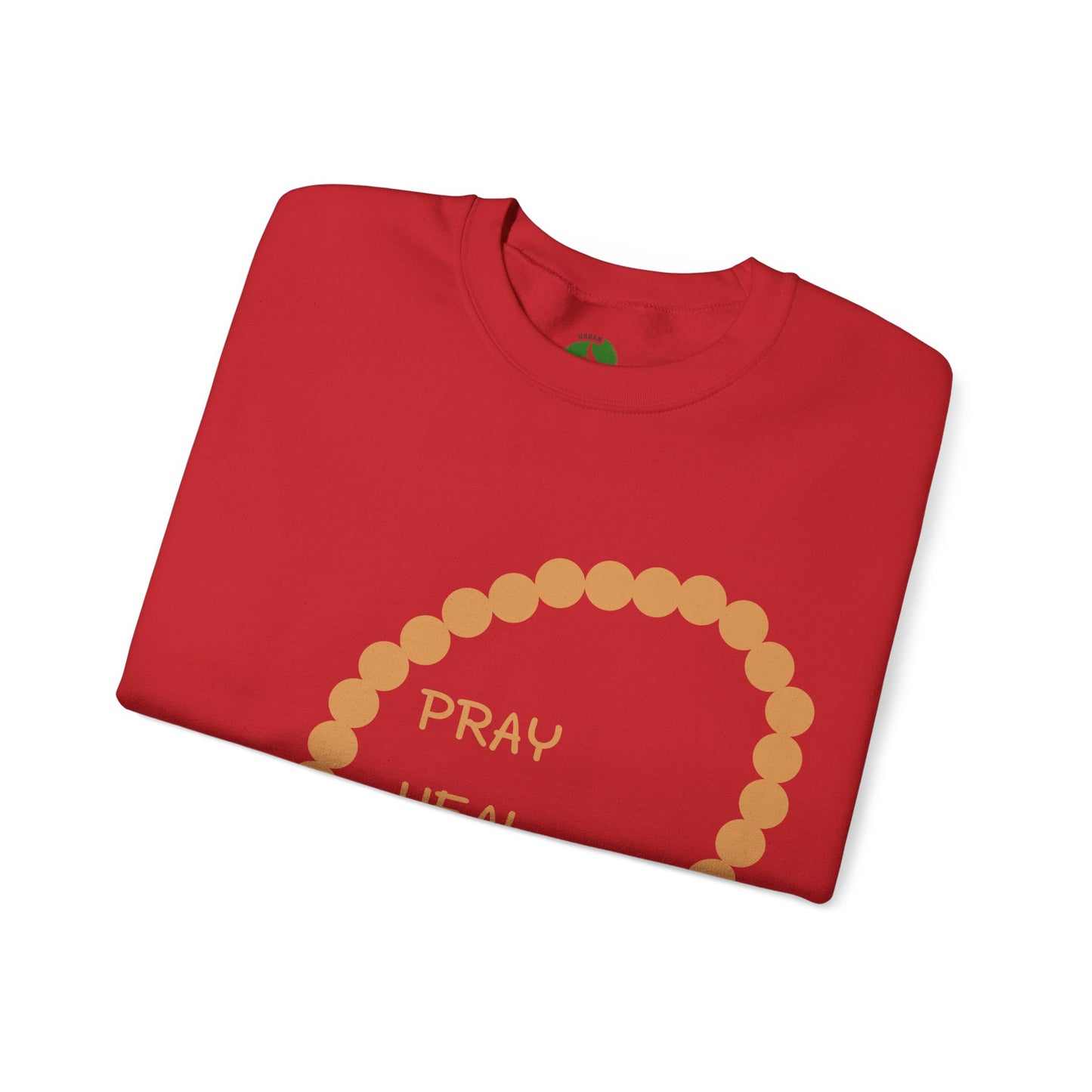 Pray Heal Repeat Crewneck Sweatshirt for Mindfulness and Healing