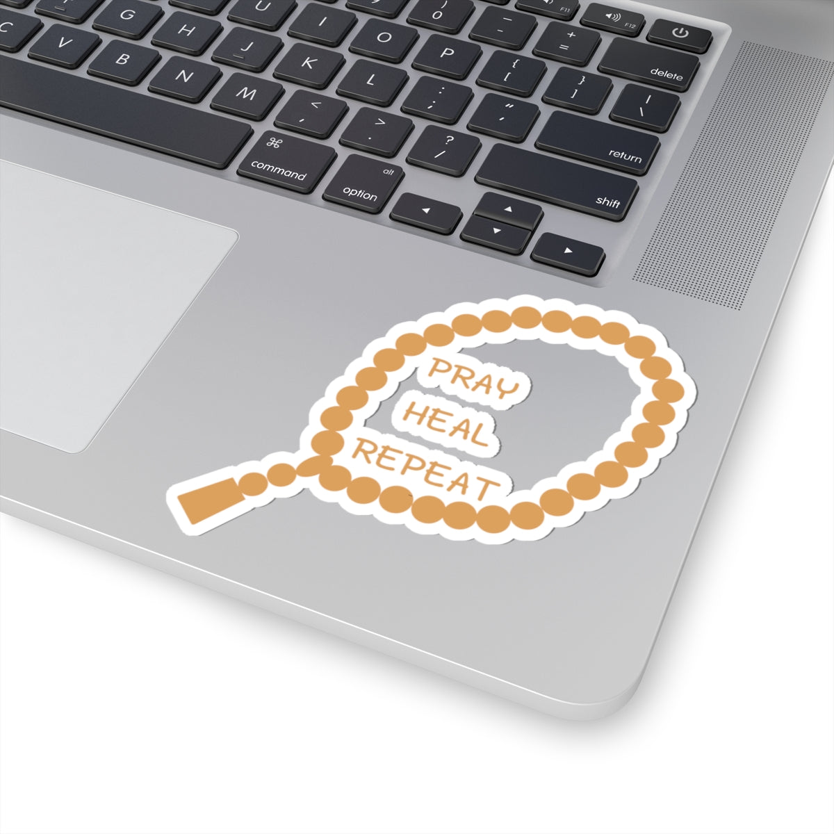 Inspirational Kiss-Cut Stickers - "Pray, Heal, Repeat" Islamic Street Accessories