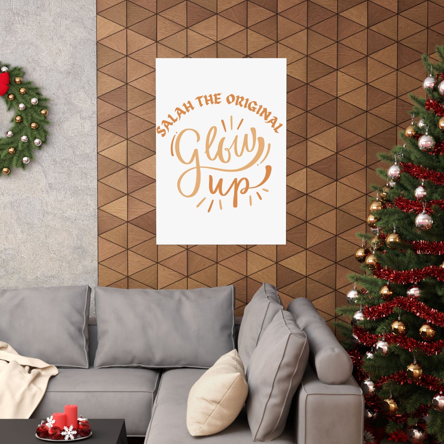 Inspirational Matte Vertical Poster - "Salah the Original Glow Up" Islamic Artwork Poster