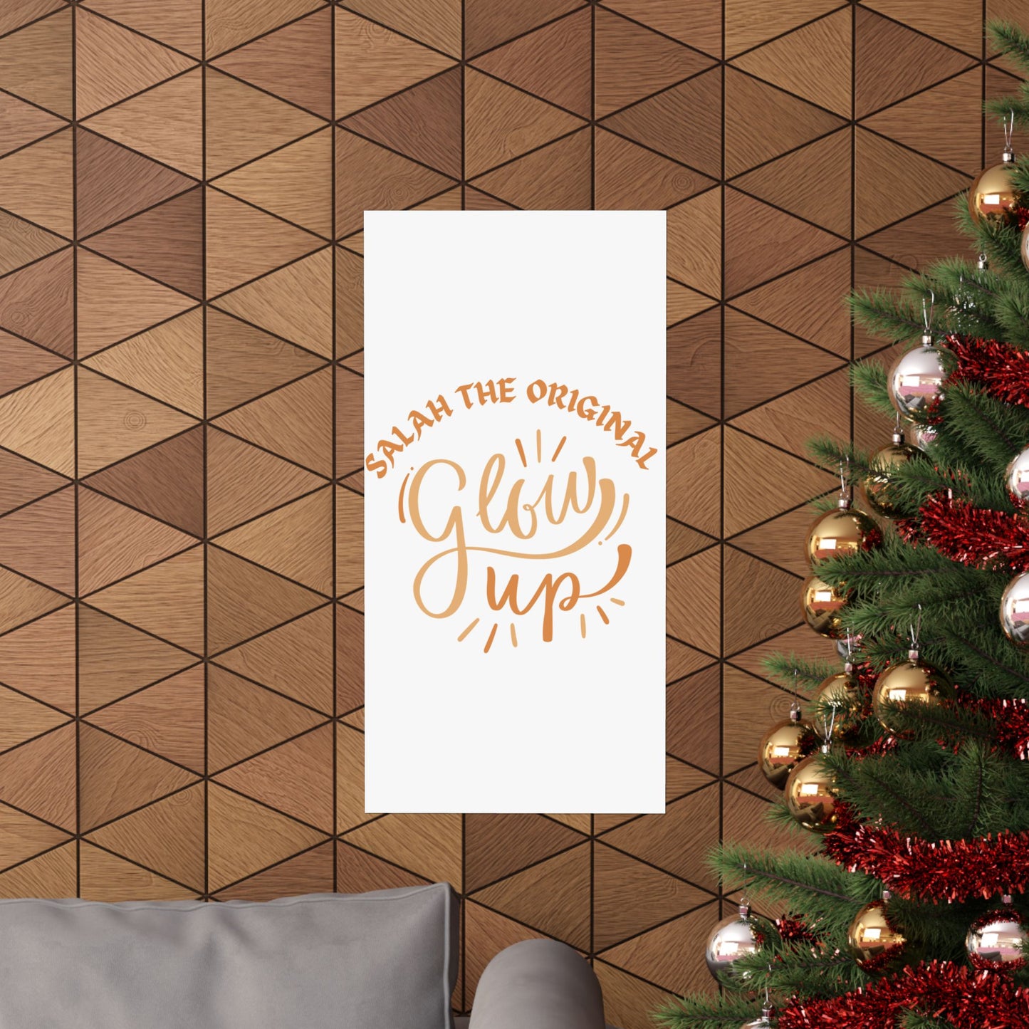 Inspirational Matte Vertical Poster - "Salah the Original Glow Up" Islamic Artwork Poster