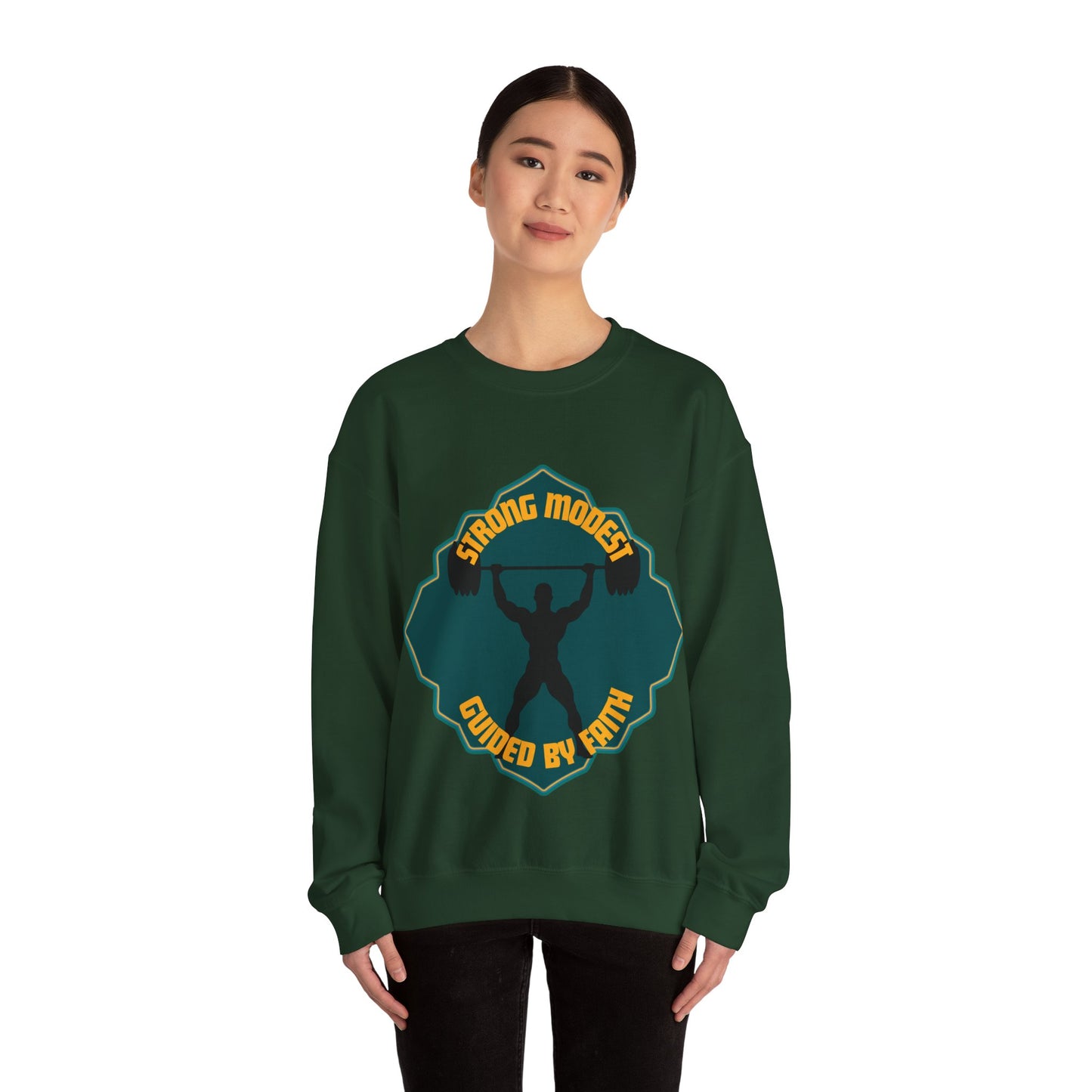 Muslim Streetwear Crewneck Sweatshirt — Urban Islamic Graphic Sweatshirt