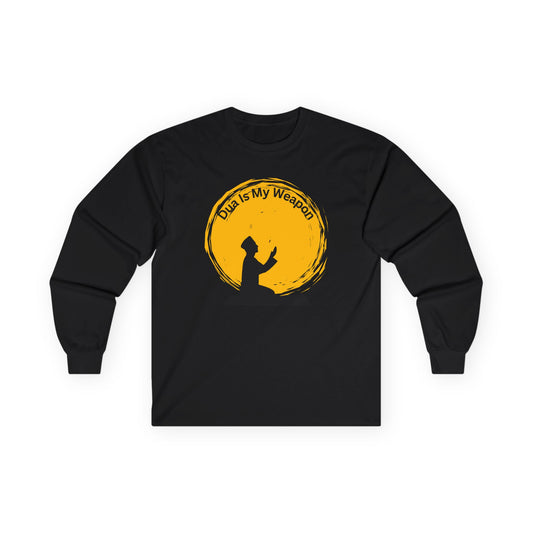 Inspiration Long Sleeve Tee - "Dua Is My Weapon" - Unisex Cotton Shirt