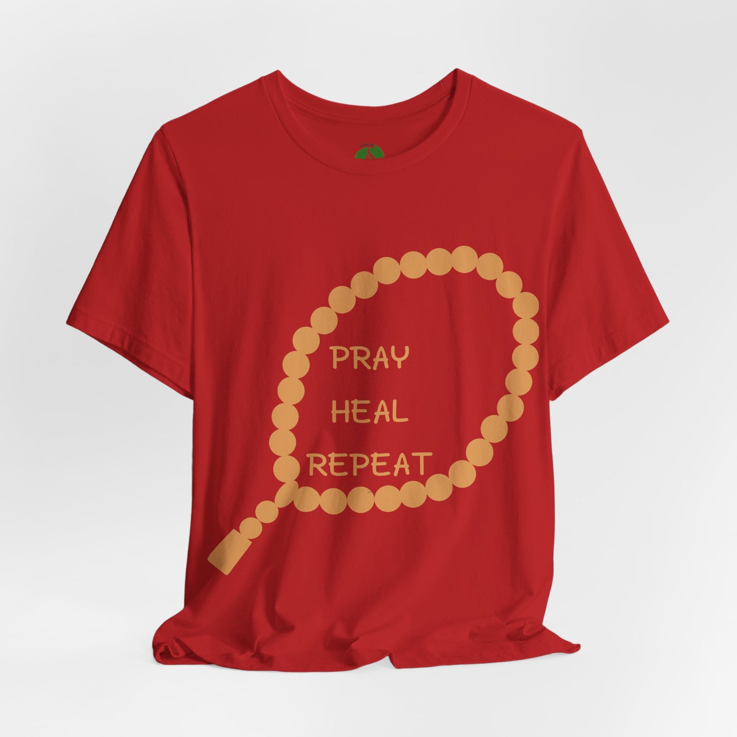 Pray Heal Repeat Unisex Jersey Tee - Inspirational Spiritual Shirt