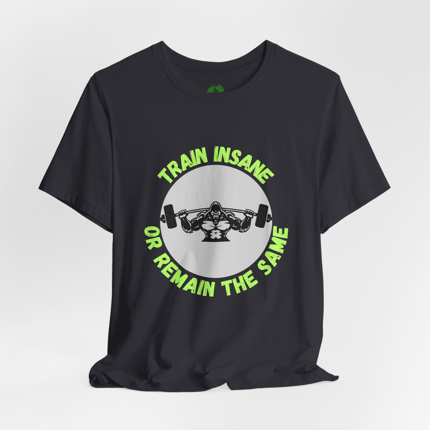 Motivational Fitness Tee - 'Train Insane or Remain the Same' Unisex Jersey Short Sleeve