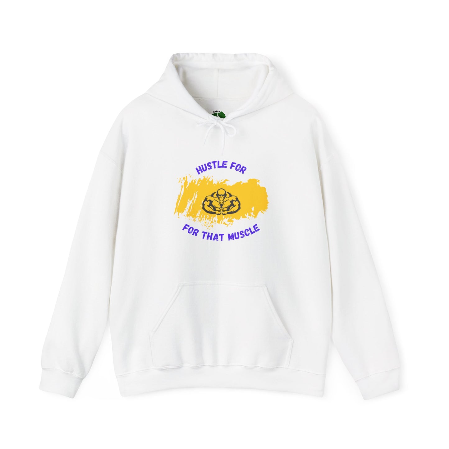 Hustle for That Muscle Hoodie - Unisex Heavy Blend™ Sweatshirt Gym Clothing Hoodie
