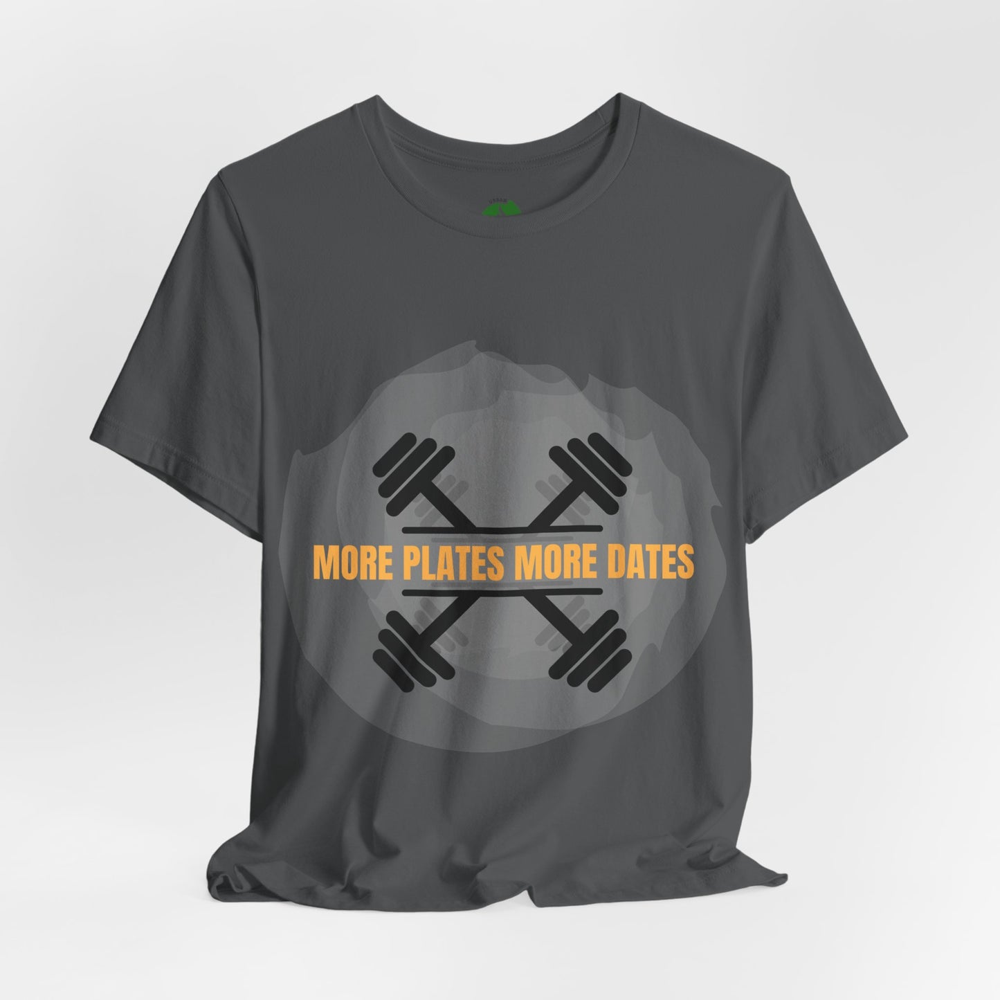 Fitness Motivational Tee - 'More Plates More Dates' Unisex Jersey Short Sleeve Shirt