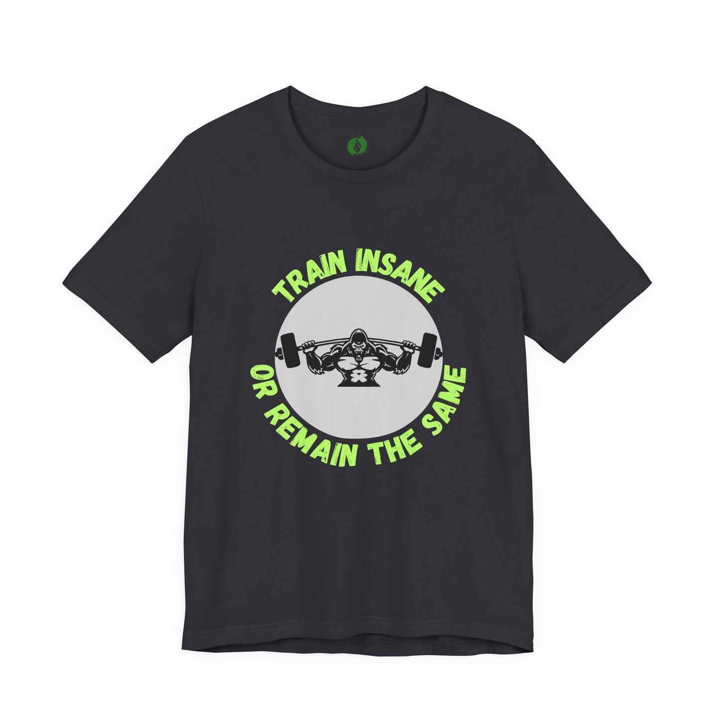 Motivational Fitness Tee - 'Train Insane or Remain the Same' Unisex Jersey Short Sleeve