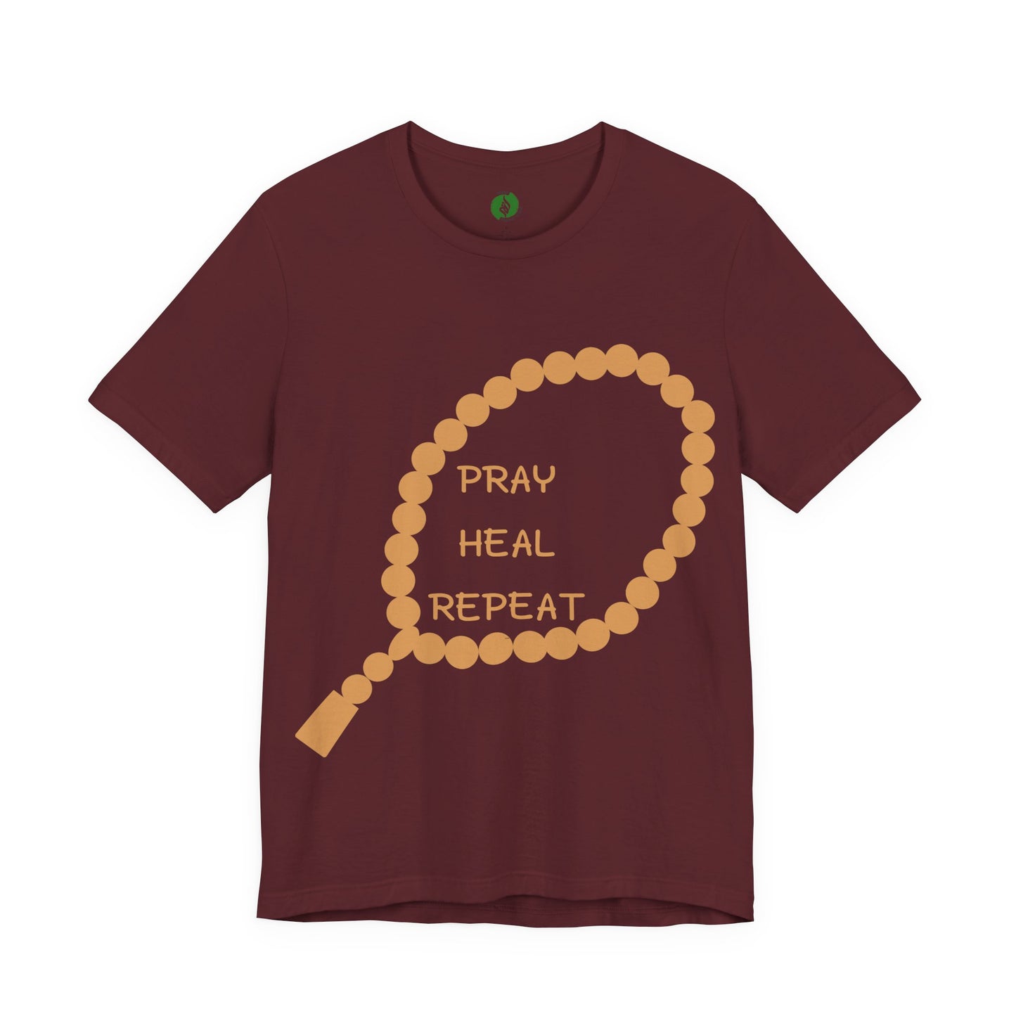 Pray Heal Repeat Unisex Jersey Tee - Inspirational Spiritual Shirt