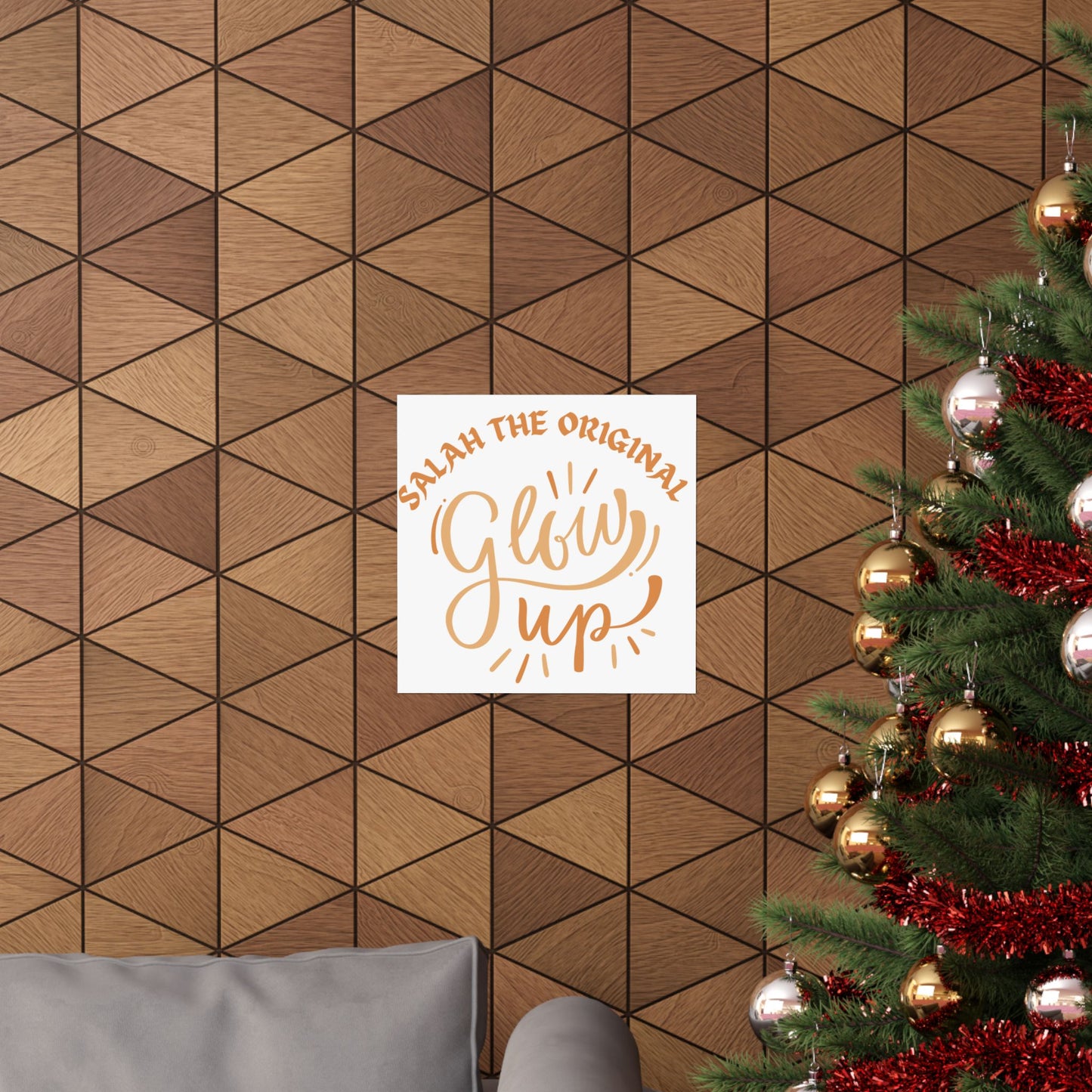 Inspirational Matte Vertical Poster - "Salah the Original Glow Up" Islamic Artwork Poster