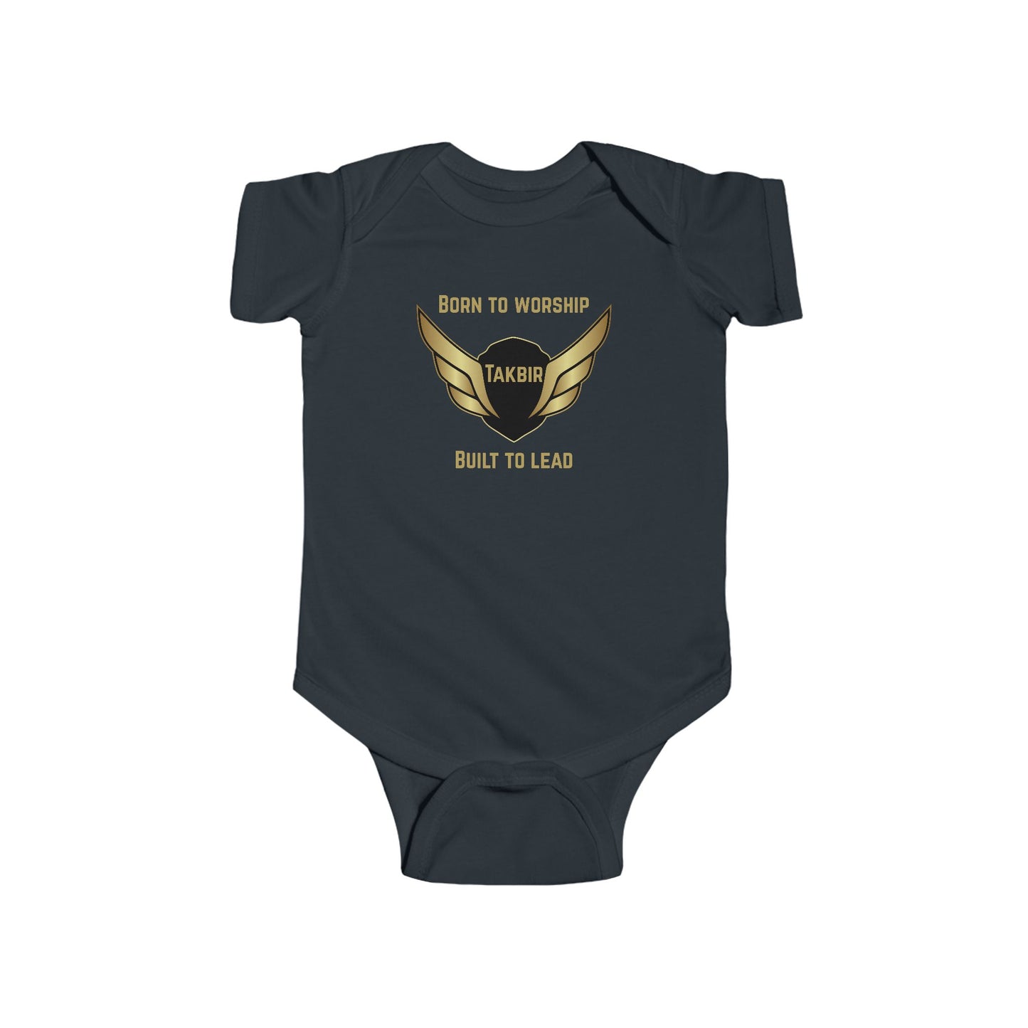 Infant Bodysuit - 'Born to Worship Takbir' Design for Little Leaders