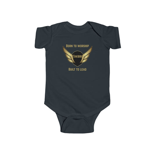Infant Bodysuit - 'Born to Worship Takbir' Design for Little Leaders
