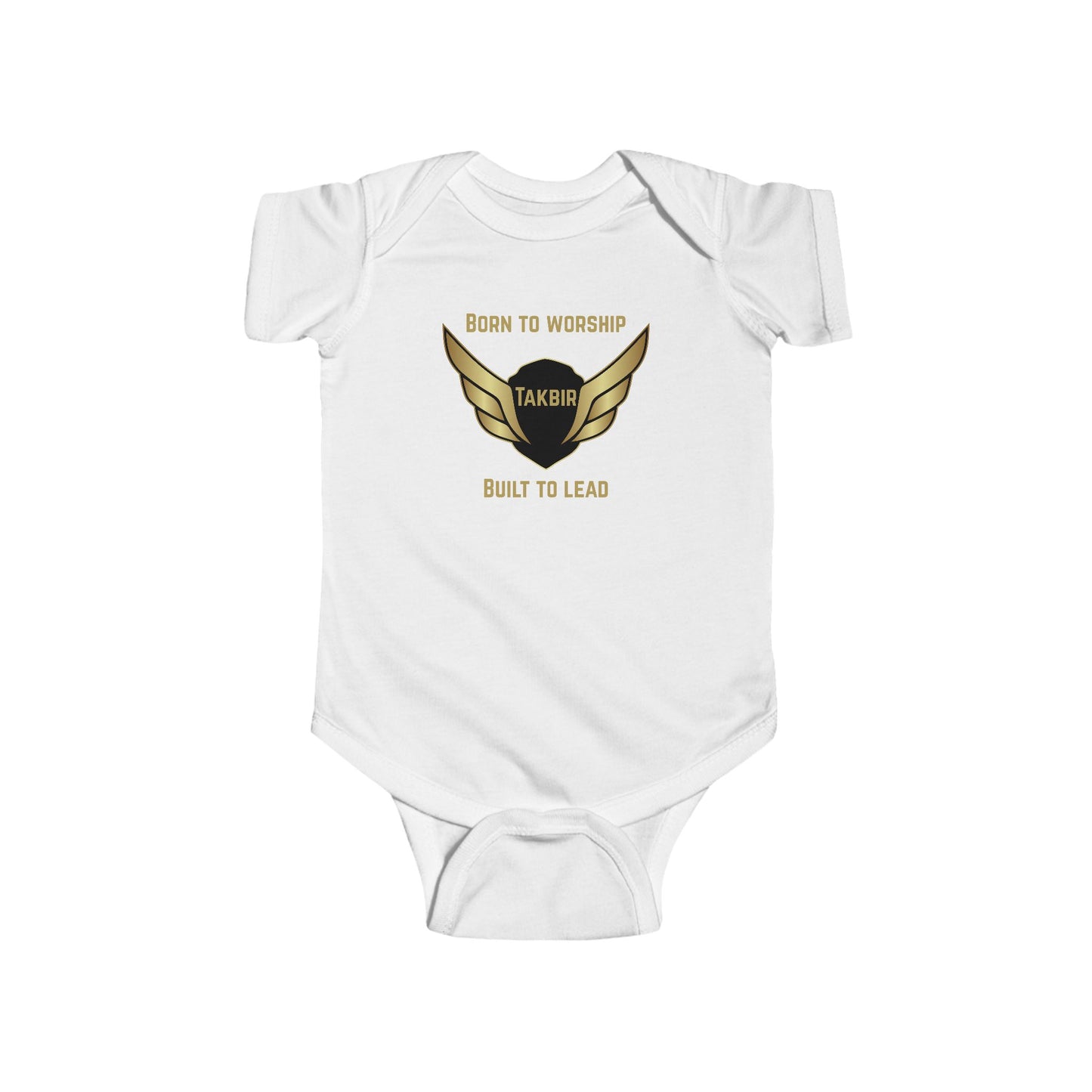 Infant Bodysuit - 'Born to Worship Takbir' Design for Little Leaders