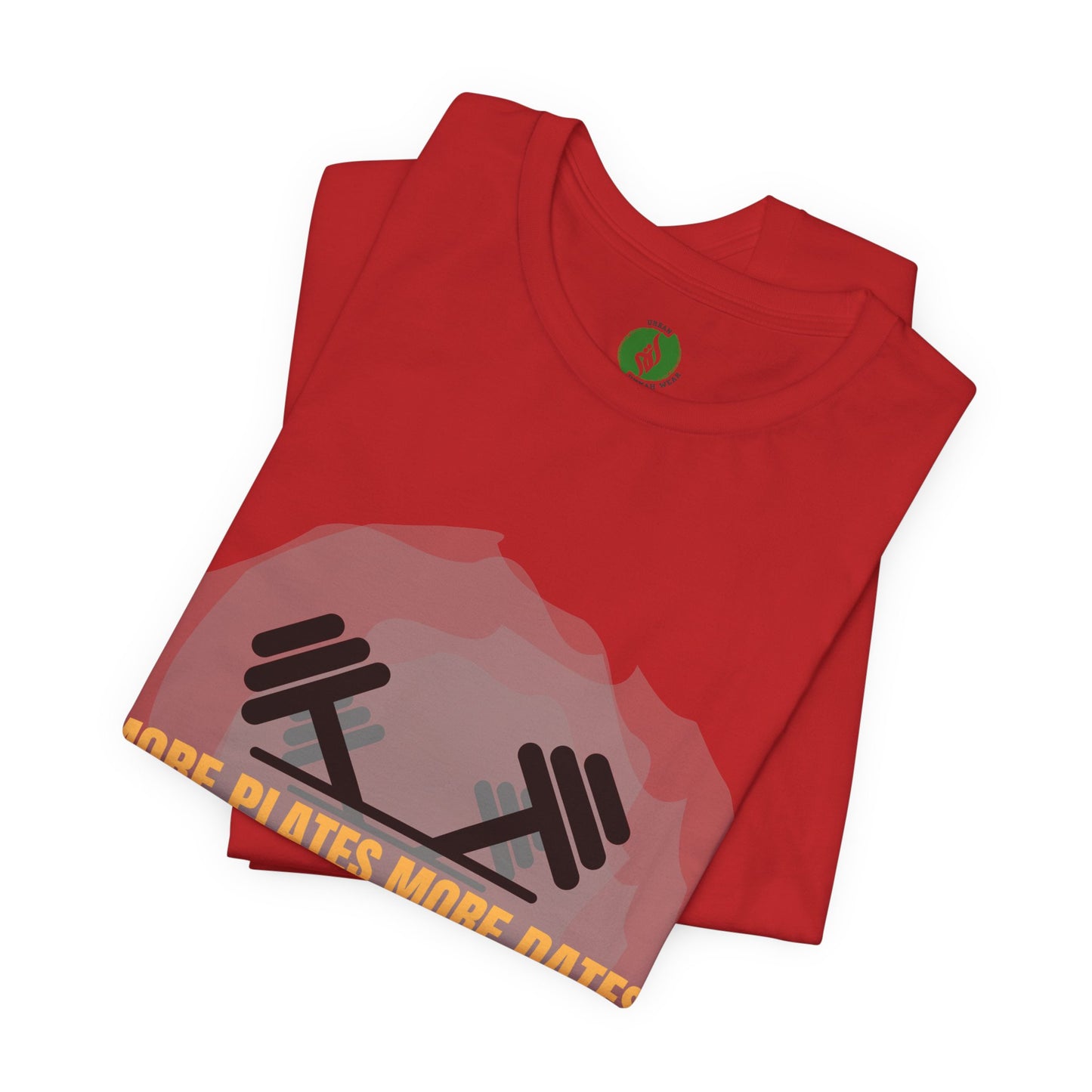 Fitness Motivational Tee - 'More Plates More Dates' Unisex Jersey Short Sleeve Shirt