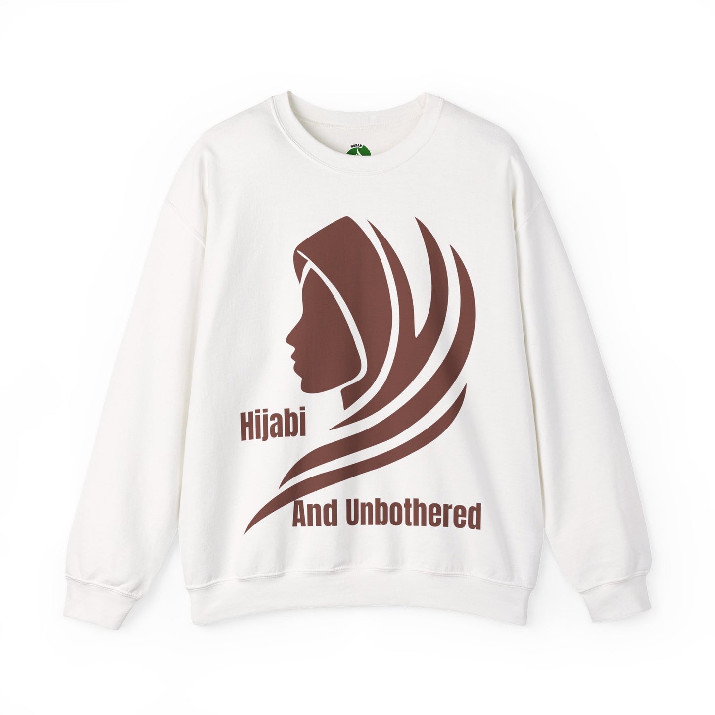 Hijabi and Unbothered Crewneck Sweatshirt - Stylish Unisex Heavy Blend for Everyday Comfort