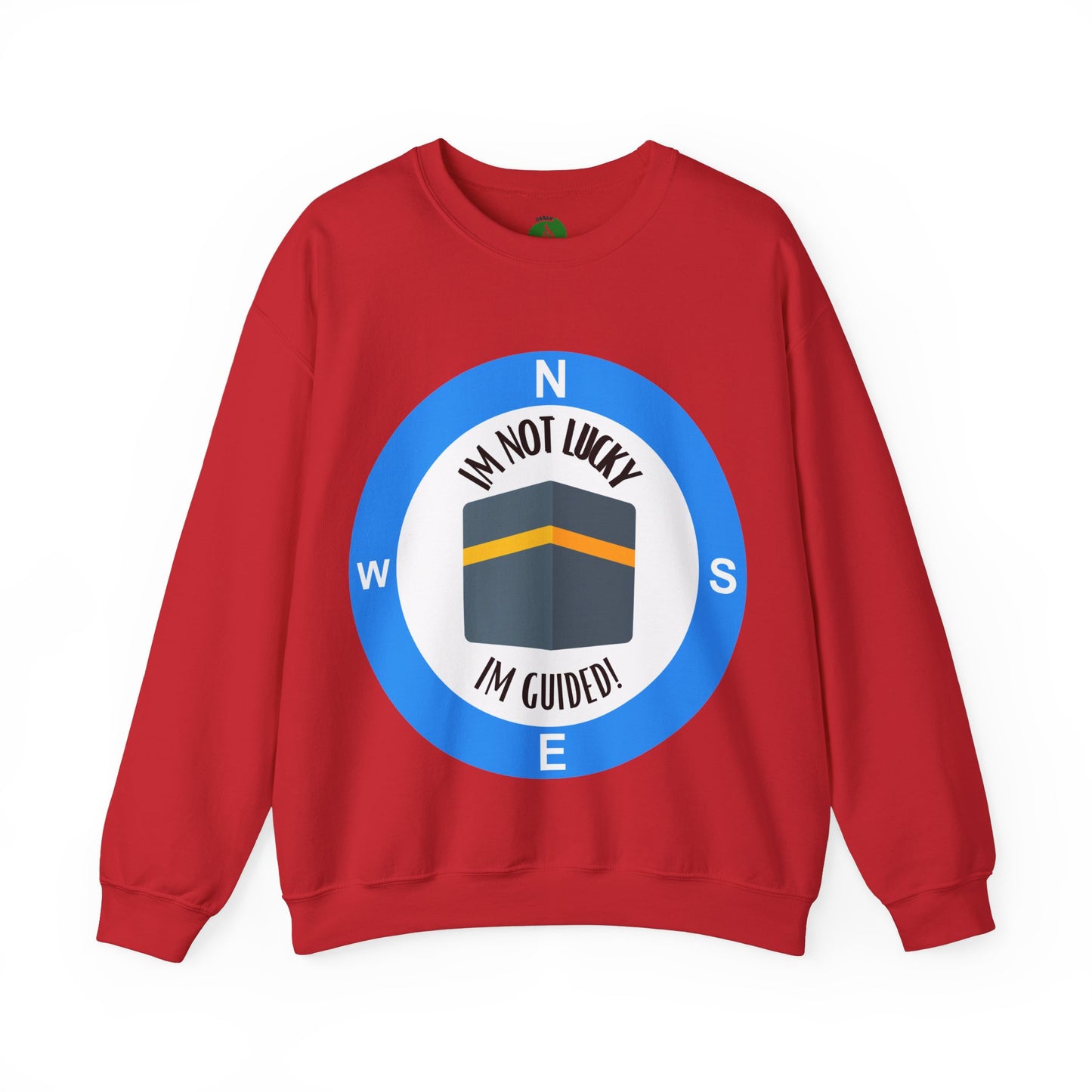 I'm Not Lucky, I'm Guided! Unisex Crewneck Sweatshirt Halal Fashion Sweat Shirt