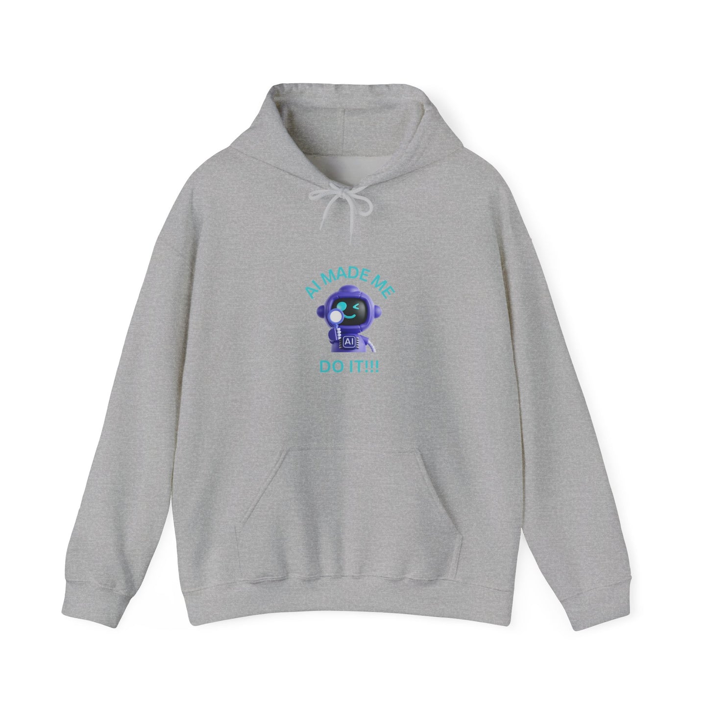 Funny AI Quote Hoodie — Humorous Artificial Intelligence Graphic Sweatshirt