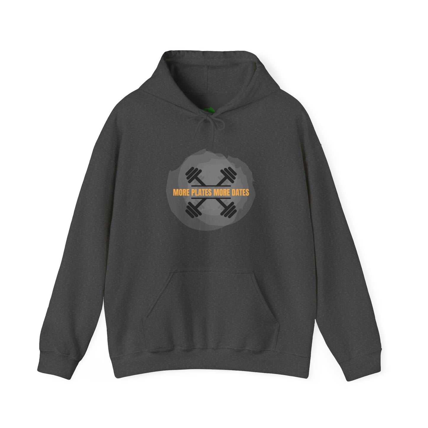 Motivational Fitness Hooded Sweatshirt | More Gains, Less Plates