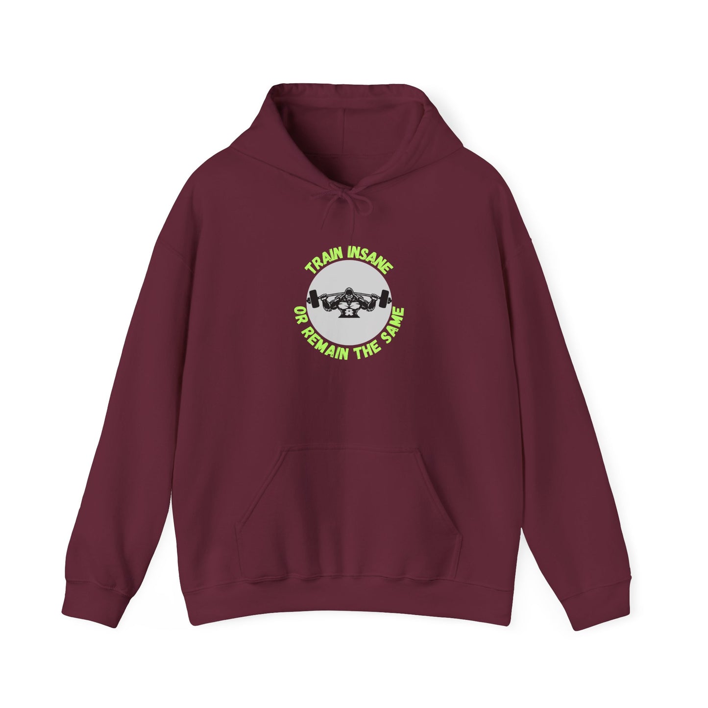 Train Insane Unisex Heavy Blend™ Hoodie - Motivational Gym Sweatshirt