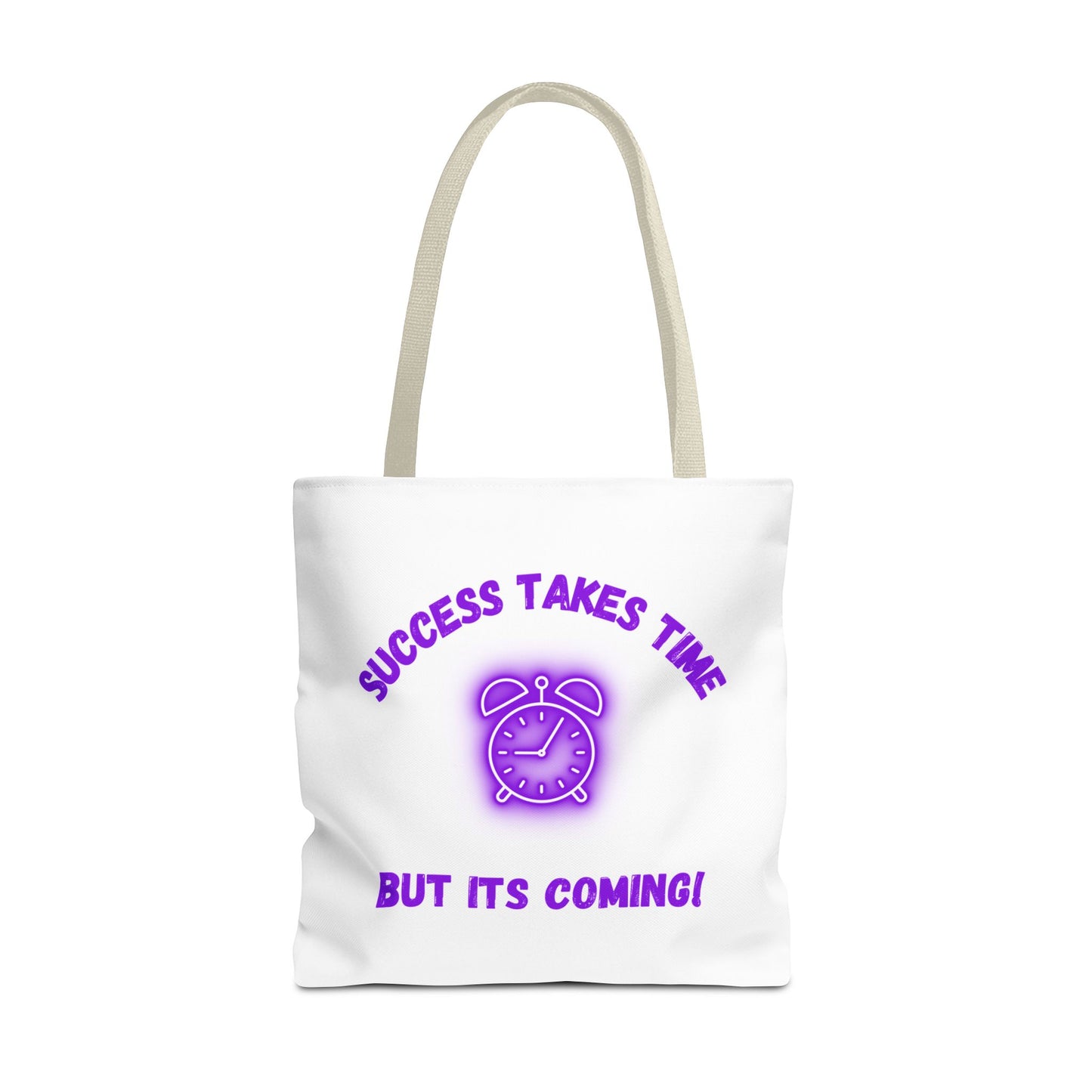 Motivational Accessories Tote Bag - ‘Success Takes Time, But It’s Coming!’