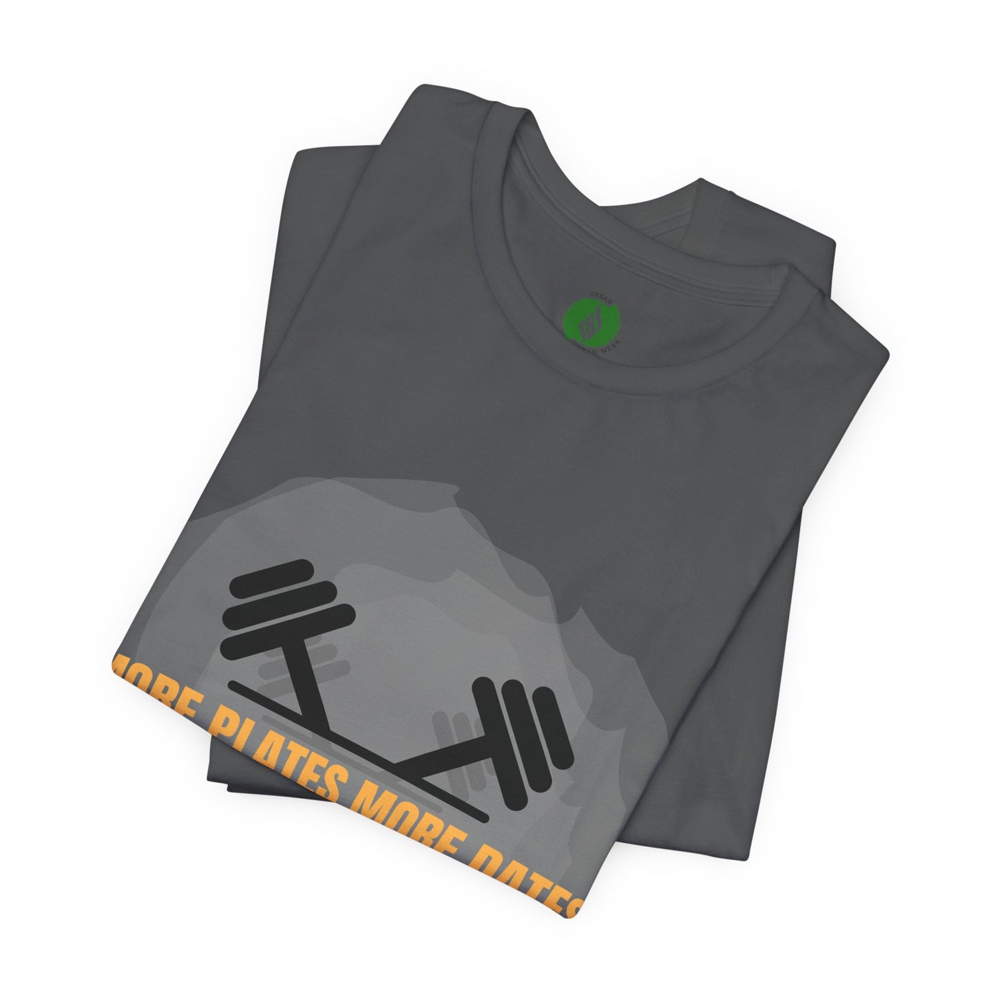 Fitness Motivational Tee - 'More Plates More Dates' Unisex Jersey Short Sleeve Shirt